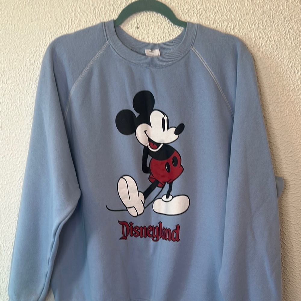 Disney Blue Crewneck Sweater with Mickey Mouse Design - Picture 3 of 10